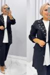 Takım ikili Kupra tensel Lara  Siyah