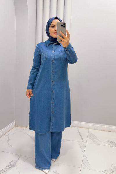 Takım kot Paris Mavi