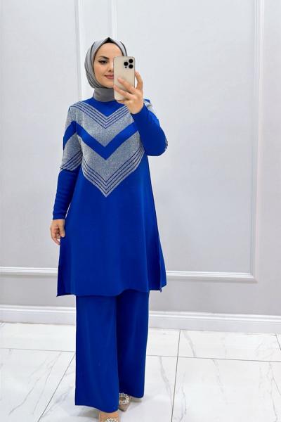 Takım Triko Jasmin Mavi