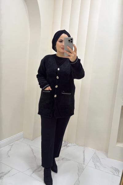 Triko hırka zülal Siyah