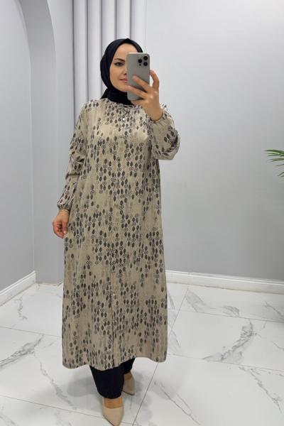 Tunik viskon  Diyar Krem