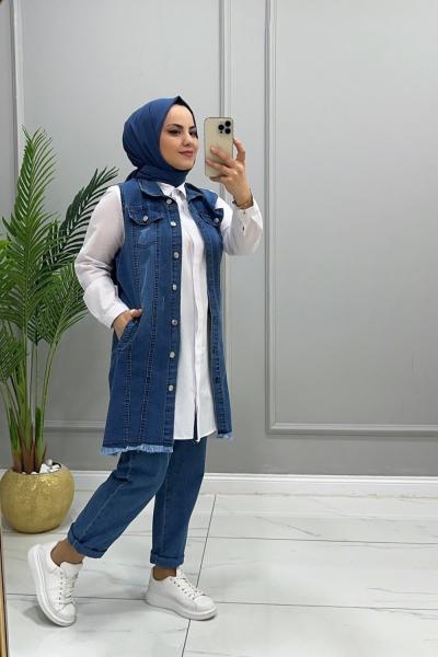 Yelek Kot Ilgaz Lacivert