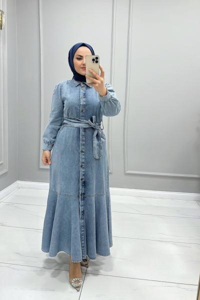 Elbise Kot Masal Açık Mavi