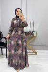Elbise Şifon İrem Mürdüm
