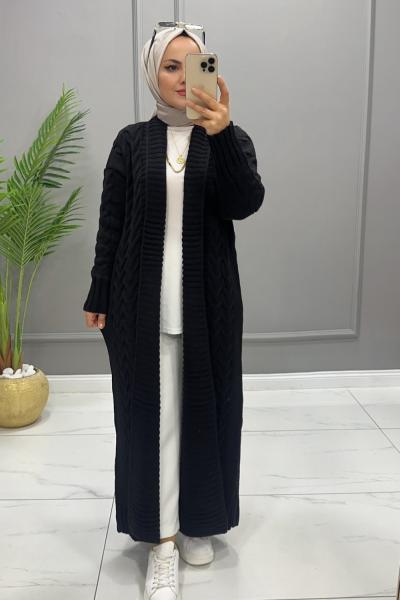 Hırka Triko Deniz Siyah