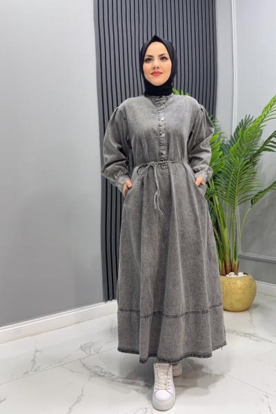 Elbise Kot Aylin Füme