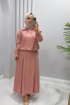 Takım etekli Sema Pembe