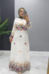 Elbise şifon Şeyma Beyaz