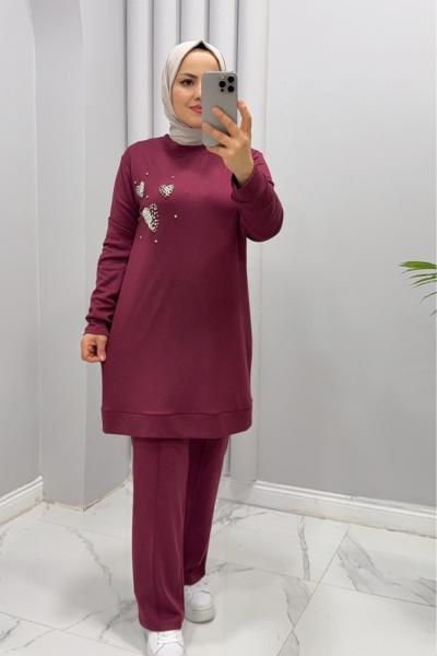 Takım İkili Sevda Bordo