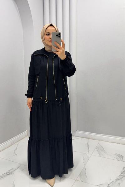 Jileli Takım Nehir Siyah