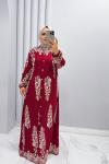 Elbise Alya Bordo