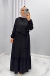 Elbise Gülşen Siyah
