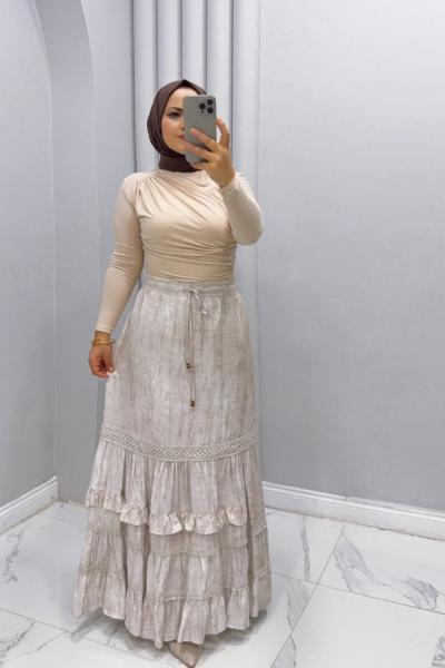 Etek Dilara Krem