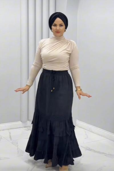 Etek Dilara Siyah