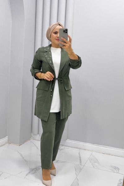 Takım İkili Kupra Tensel Lara Haki
