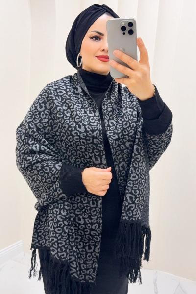 Şal Triko Mihra Gri
