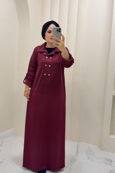 Elbise Talya Bordo