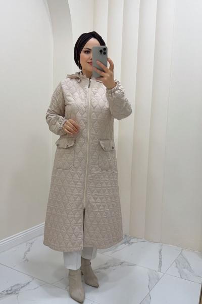 Kapitone Gülhan Krem
