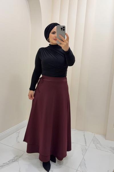 Etek Nisa Bordo