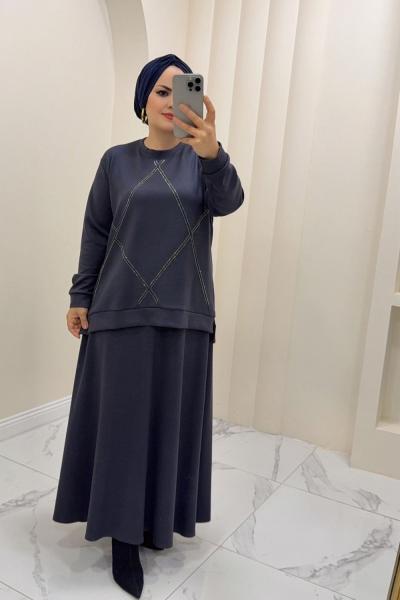 Takım Etekli Gülay Füme