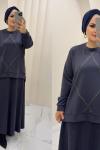 Takım Etekli Gülay Füme