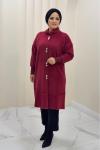 Hırka Angora  Dilek Bordo