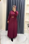 Elbise Toprak Bordo