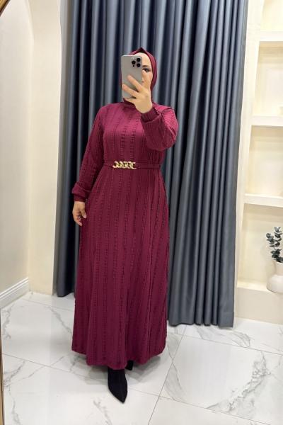 Elbise Toprak Bordo