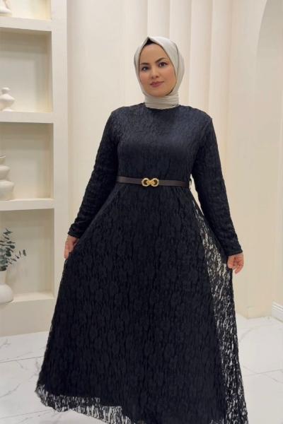 Elbise Mercan Siyah