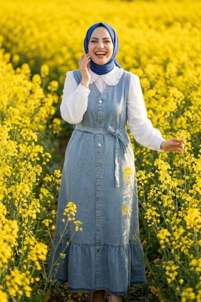 Jile Kot Zeynep Açık Mavi