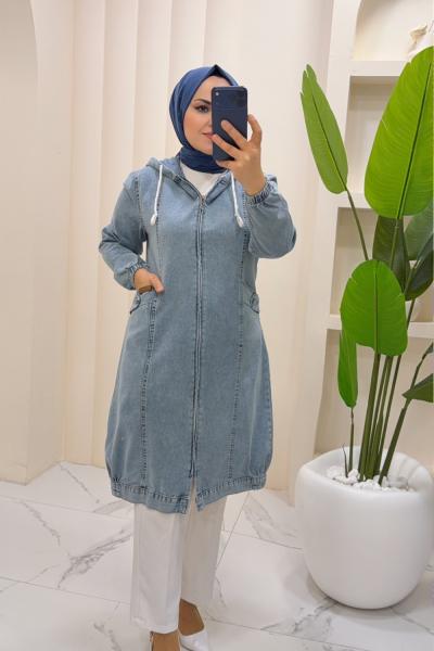 Kap Kot Hilal Açık Mavi