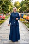 Takım Kot etekli Seren  Lacivert