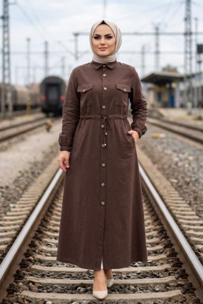 Kap Düğmeli Şirin Acı Kahve