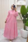 Elbise Meril  Pembe