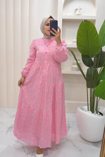 Elbise Meril  Pembe