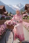 Elbise Meyra Pembe