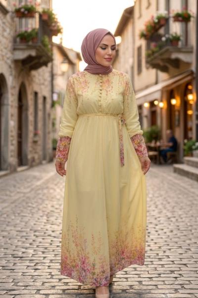  Elbise Meyra Sarı