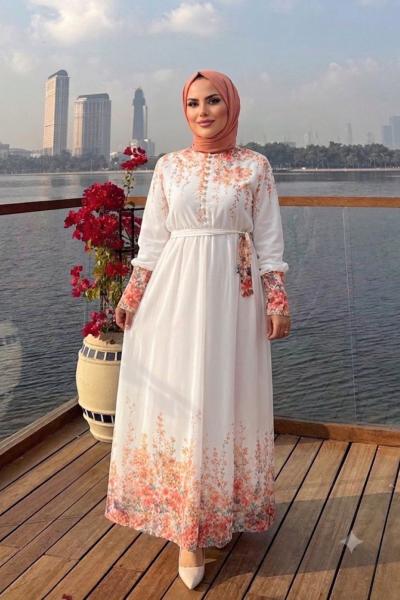 Elbise Meyra Beyaz