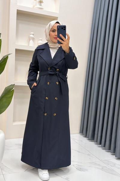 Trenç astarlı hazal Lacivert