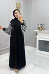 Elbise Dora Siyah Beyaz