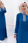 Elbise Ayrobin Sahre Saks Mavisi