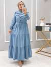 KOT ELBİSE  AYSEL Buz mavisi