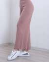 Pantolon Triko Pembe