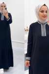 Elbise Ayrobin Sahre Siyah