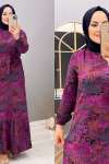 Elbise Batik Monalisa Mor