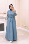 Elbise kot Rana Açık Mavi